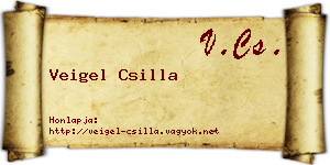 Veigel Csilla névjegykártya