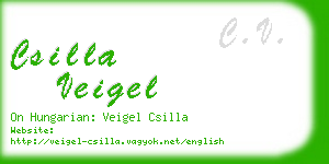 csilla veigel business card
